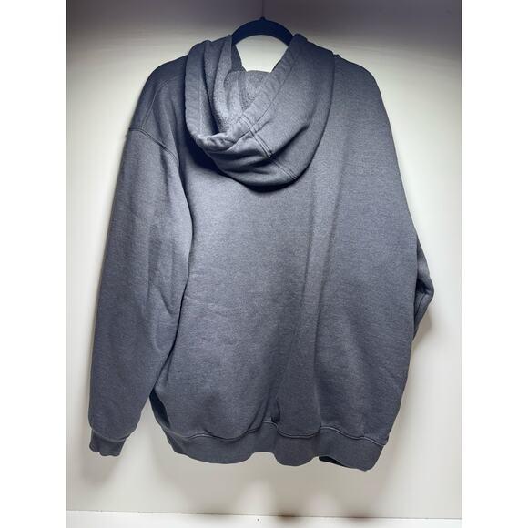 Carhartt Men’s Loose Fit Jacket 2XL Gray Zipper Front Hooded Utility Cotton - Picture 11 of 11